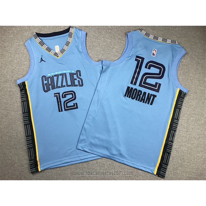 Camiseta Nino Memphis Grizzlies Ja Morant #12 Statement 2022-23 Azul